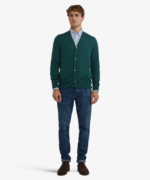 Vest Klassiek Luxe Merinowol | Winter Sage