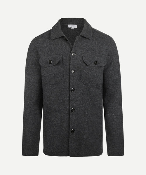 Knoopvest Wolmix | Dark Grey Melange
