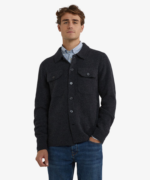 Knoopvest Wolmix | Dark Grey Melange