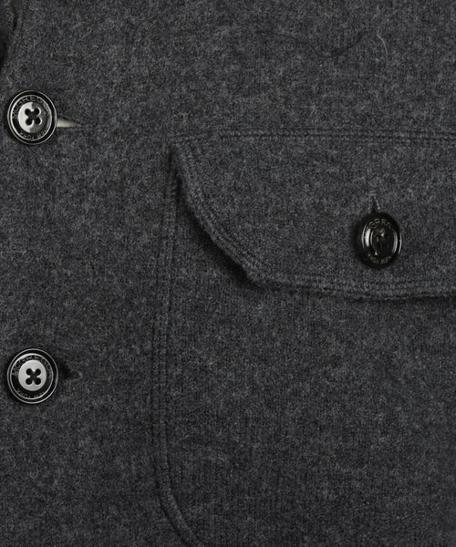 Knoopvest Wolmix | Dark Grey Melange