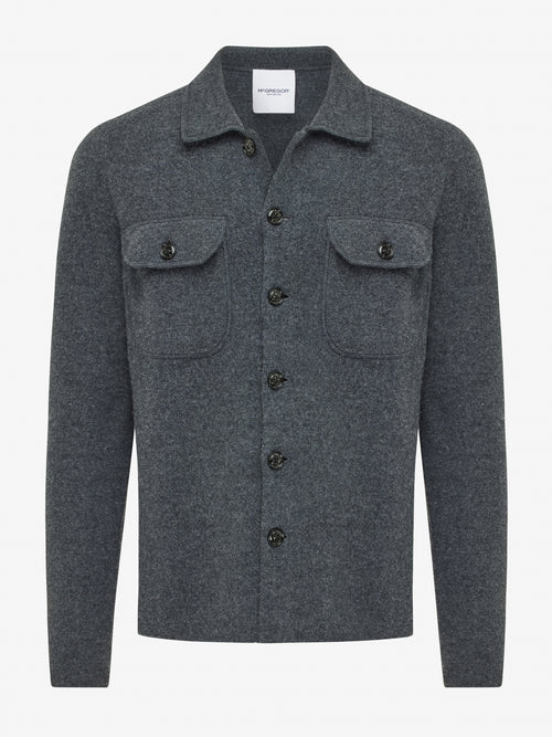 Knoopvest Wolmix | Dark Grey Melange