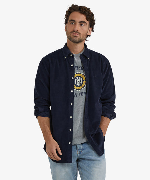 Corduroy Shirt | Navy