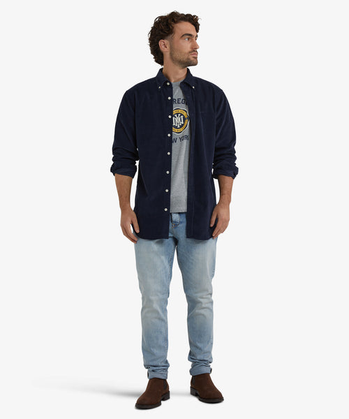 Corduroy Shirt | Navy