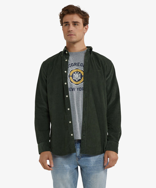 Corduroy Shirt | Dark Olive
