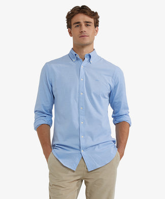 Overhemd Stretch Piqué | Light Blue