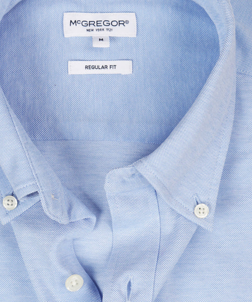 Overhemd Stretch Piqué | Light Blue