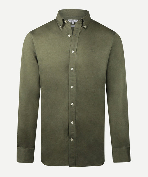 Overhemd Stretch Piqué | Winter Sage