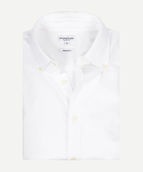 Overhemd Stretch Piqué | White