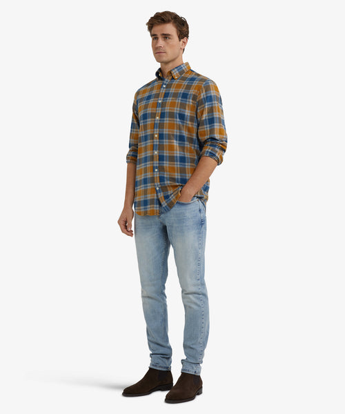 Flannel Shirt Check | Camel