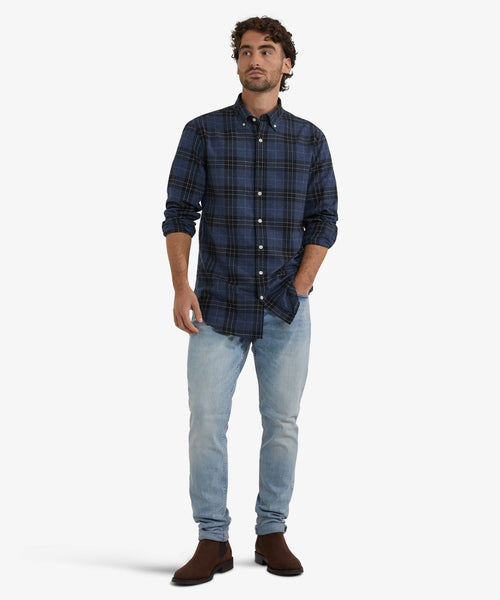 Flannel Shirt Check | Navy