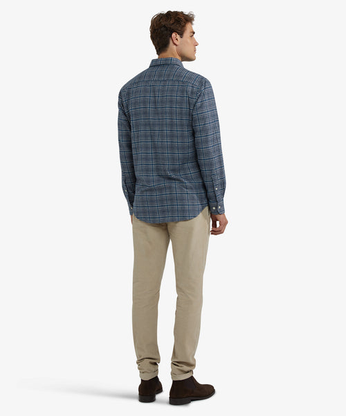 Shirt Flannel Twill Check | Navy