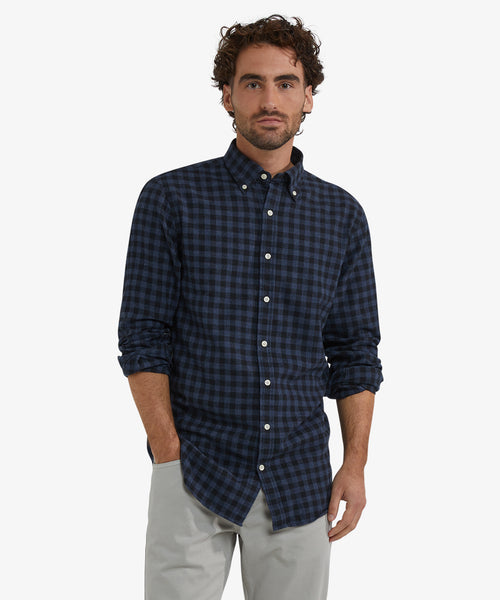 Overhemd Flanel Ruit | Navy