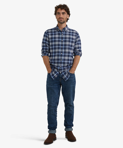 Flannel Shirt Check | Light Blue