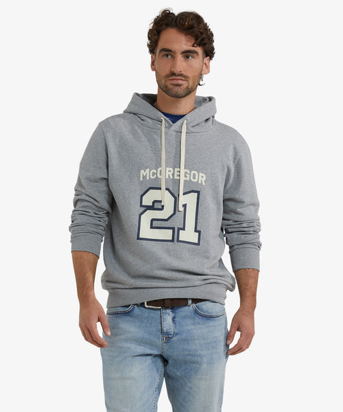 Hoody Graphic 21 | Medium Grey Melange