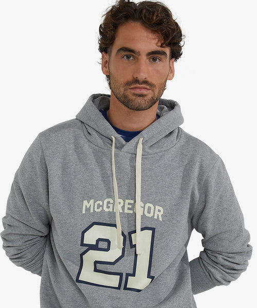 Hoody Graphic 21 | Medium Grey Melange