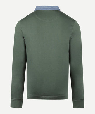 Classic Cotton Rugby Shirt | Winter Sage