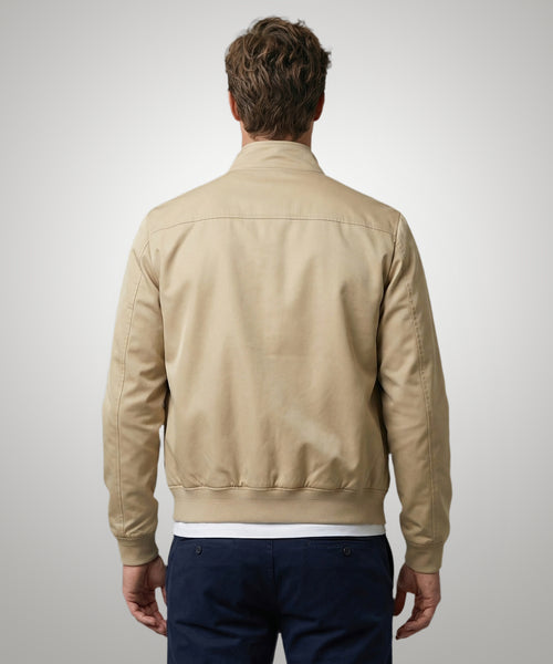 Classic Bomber Jacket | Beige