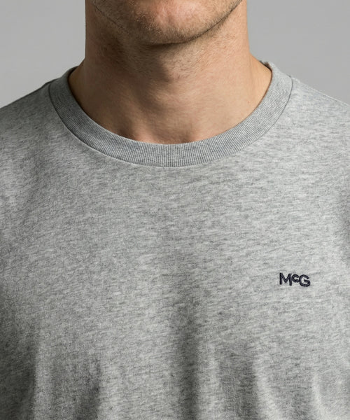 Essential MCG Embr T-Shirt | Medium Grey Melange