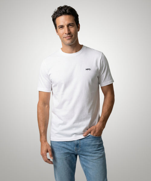 Essential MCG Embr T-Shirt | White