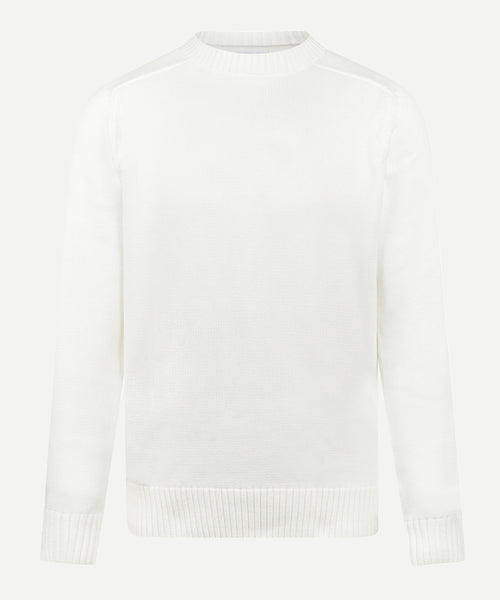 Trui Katoen Ronde Hals | Off White