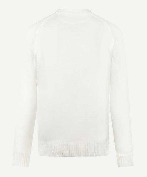 Trui Katoen Ronde Hals | Off White