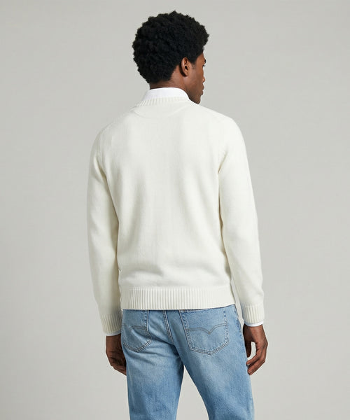 Cotton Crew Neck Sweater | Off White