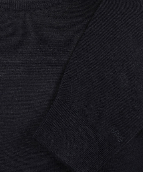 Trui Extra Fine Merino Ronde Hals | Navy