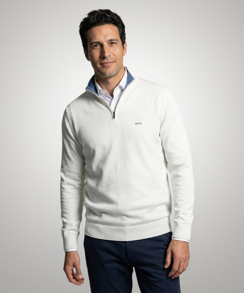 Half-Zip Sweater Cotton Cashmere | Kit