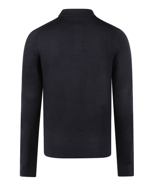 Polo Sweater Merino Wool | Navy