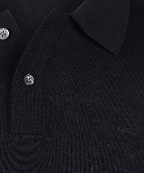 Polo Shirt Merino | Navy