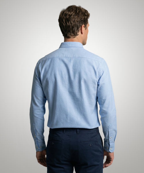 Overhemd Stretch Piqué | Light Blue