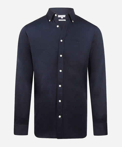 Overhemd Stretch Piqué | Navy