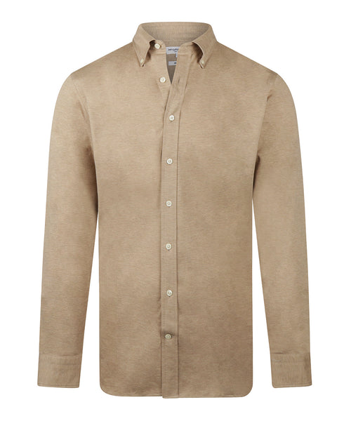Overhemd Stretch Piqué | Sand