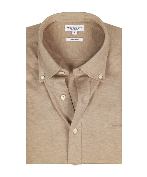 Overhemd Stretch Piqué | Sand