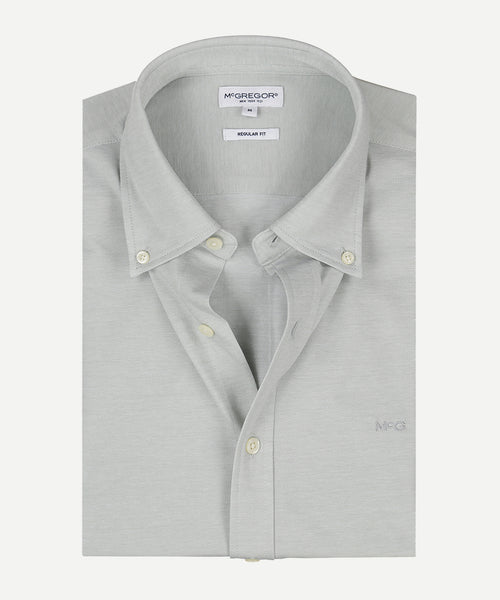 Overhemd Stretch Piqué | Light Olive
