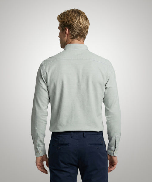 Stretch Piqué Shirt | Light Olive