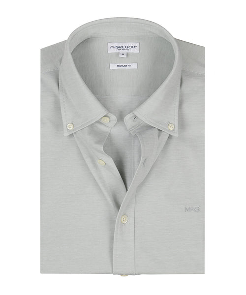 Overhemd Stretch Piqué | Light Olive