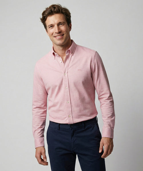 Shirt Stretch Piqué | Light Pink