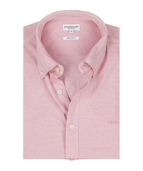 Overhemd Stretch Piqué | Light Pink