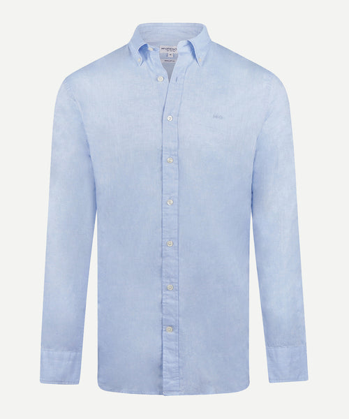 Overhemd Katoen Linnen | Light Blue