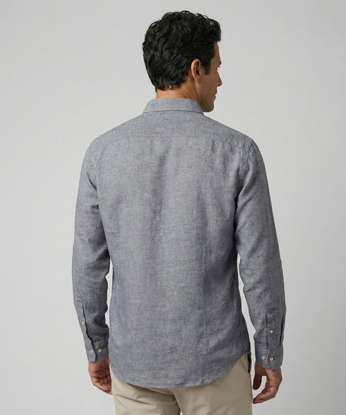 Shirt Cotton Linen | Navy