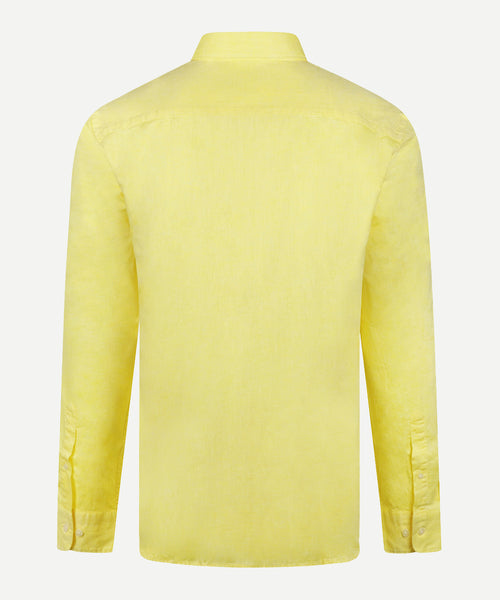 Overhemd Katoen Linnen | Light Yellow