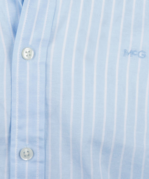 Overhemd Katoen Linnen Streep | Light Blue