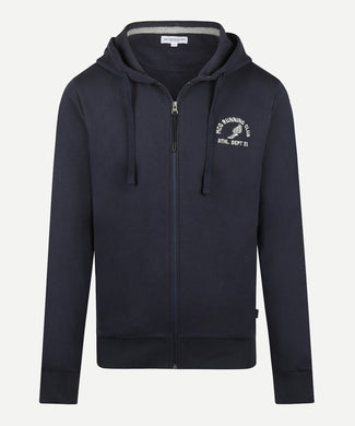 Zip Thru Hoody | Navy