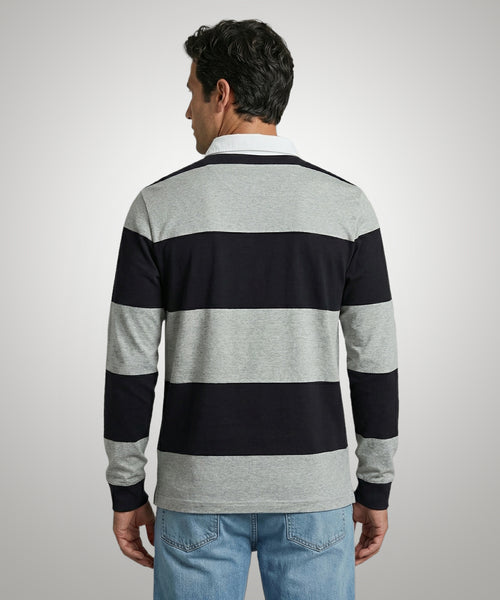 Rugbytrui Streep | Medium Grey Melange