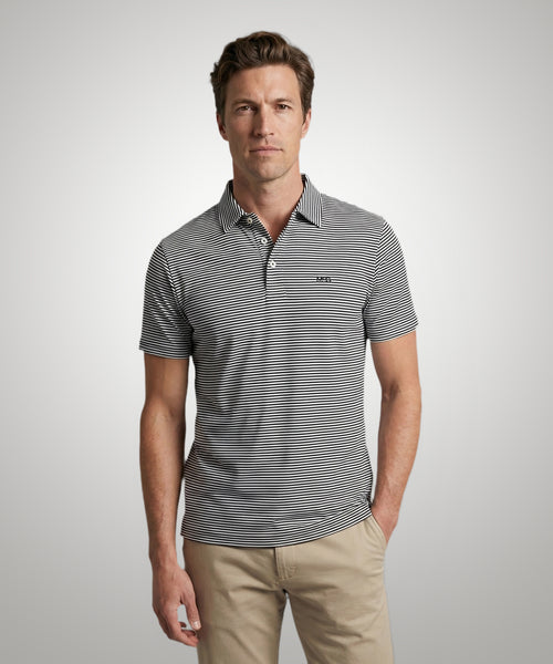 Polo Jersey Stripe | Navy