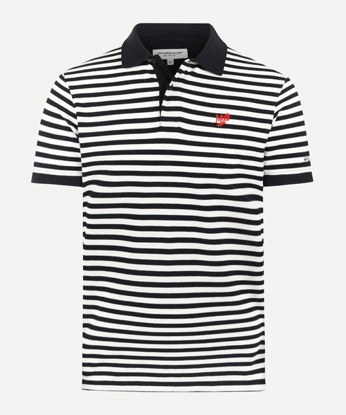 Piqué Polo Stripe | Off White