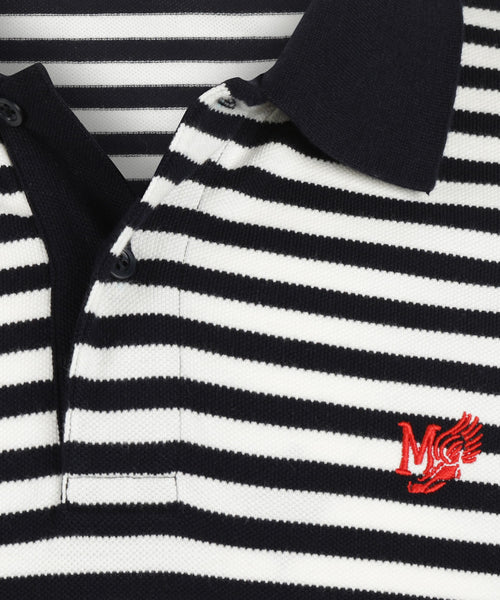 Piqué Polo Stripe | Off White
