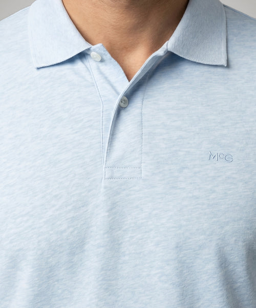 Jersey Polo Melange | Light Blue