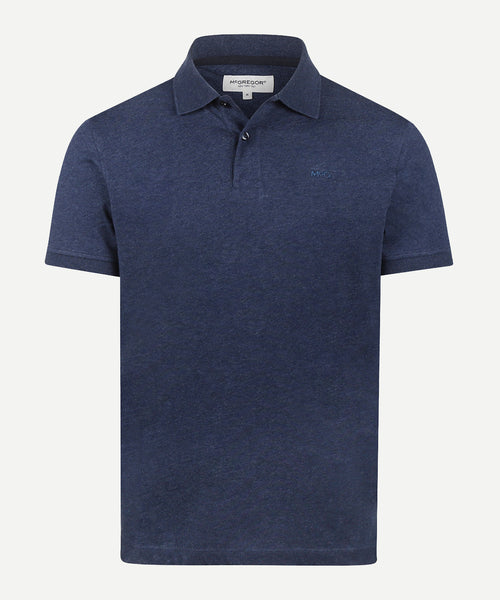 Jersey Polo Mélange | Medium Blue